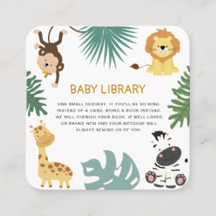 jungle safari books for baby card