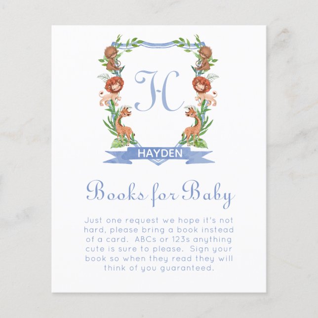 Jungle Safari Crest Books For Baby (Front)