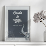 Jungle Safari Elephant Baby Shower Cards &amp; Gifts Poster