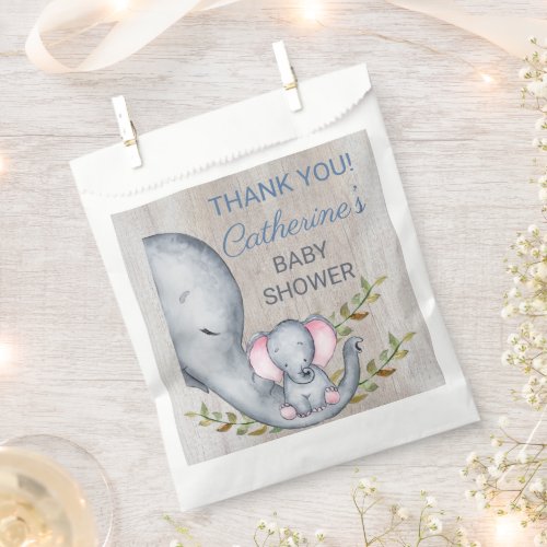 Jungle Safari Elephant Baby Shower Thank You Favor Bag