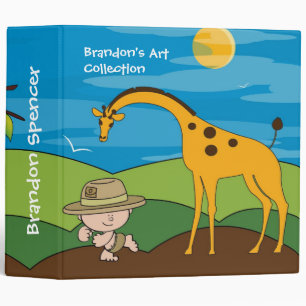 Jungle Safari Explorer Kids Binder