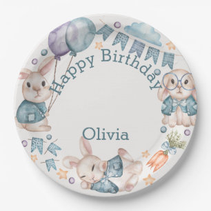 Jungle Safari Greenery Birthday day Party Paper Plates