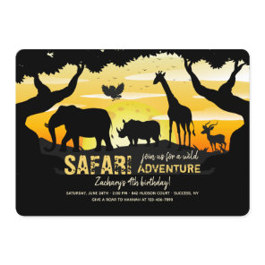 Jungle Safari Invitation