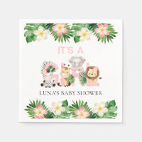 Jungle Safari It's a Girl Baby Shower