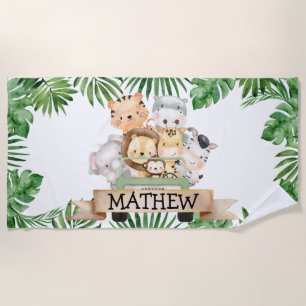 Jungle Safari Kids Beach Towel