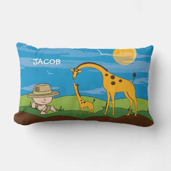 Jungle Safari Kids Pillow by mistyqe at Zazzle