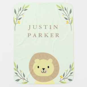 Jungle Safari Lion Baby Blanket