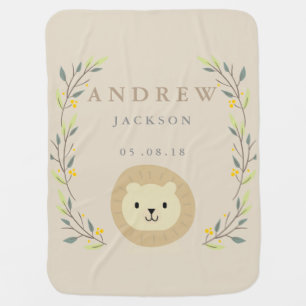 Jungle Safari Lion Baby Blanket