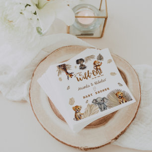 Jungle Safari Neutral Baby Shower Napkins