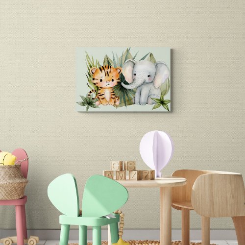 Jungle Safari Nursery Poster