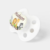 Jungle Safari Pacifier Personalized with Baby Name (Front Right)