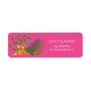 Jungle Safari Tiger Return Address Label