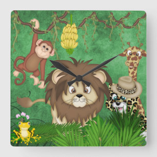 Jungle Safari Wall Clock