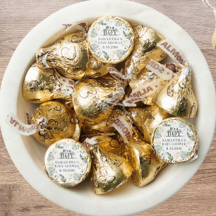 Jungle Safari Watercolor Giraffe Boy Baby Shower Hershey®'s Kisses®