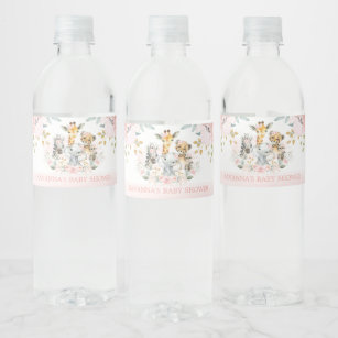 Safari Water Bottle Labels | Zazzle