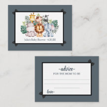 Jungle Safari Wild Baby Shower Advice