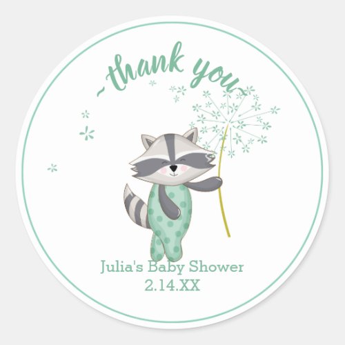 Jungle Safari Wild Baby Shower Classic Round Sticker