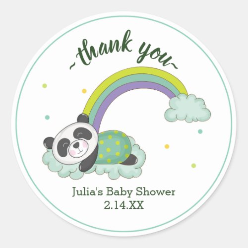 Jungle Safari Wild Baby Shower Classic Round Sticker