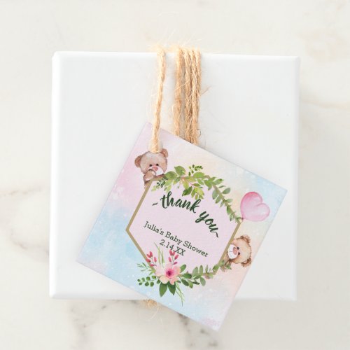 Jungle Safari Wild Baby Shower Favor Tags