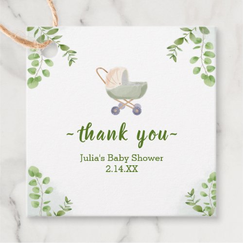 Jungle Safari Wild Baby Shower Favor Tags