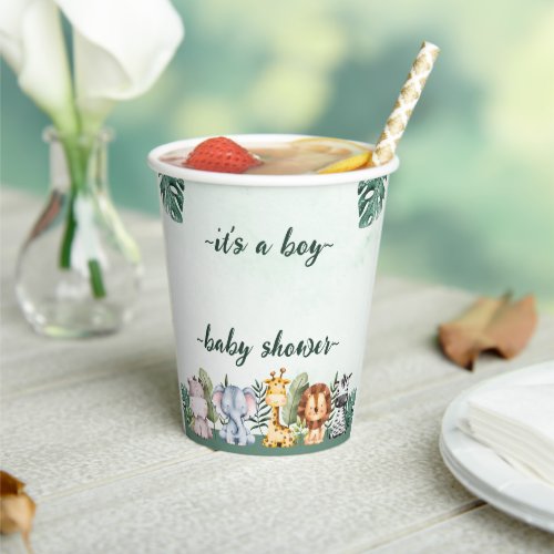 Jungle Safari Wild Baby Shower Paper Cups