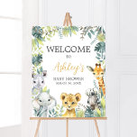 Jungle Safari Wild One Baby Shower Welcome Poster<br><div class="desc">Make your event special with this Safari Animals Baby Shower with our cute and lovely printable Welcome Sign featuring adorable Greenery Jungle Animals Baby Shower theme. Download,  personalize,  and create lasting memories with this perfect touch for your joyous celebration!

BS648</div>