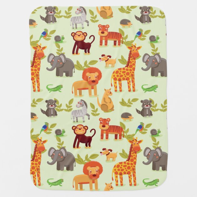 Zoo animal best sale baby blanket