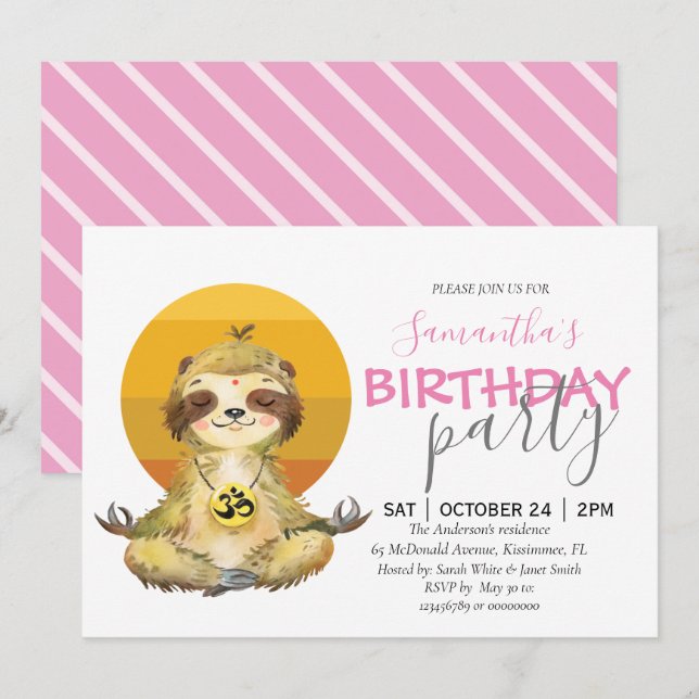 jungle safari zoo  Announcement (Front/Back)