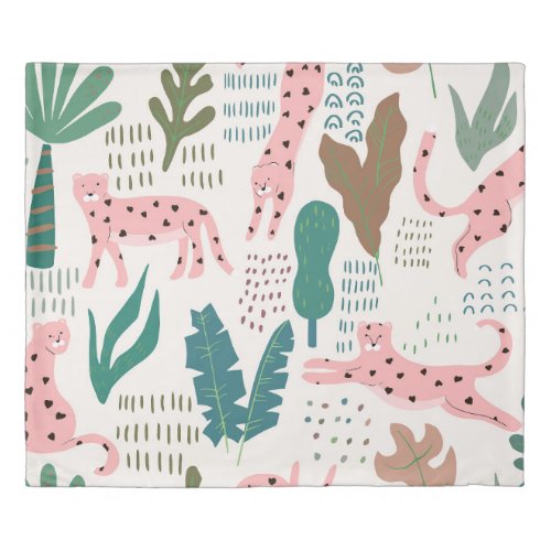 Jungle seamless pattern duvet cover