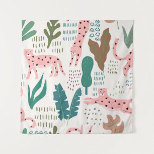 Jungle seamless pattern tapestry