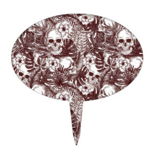 Jungle Skulls Cake Pick
