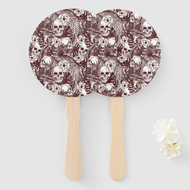 Jungle Skulls Hand Fans (Front and Back)
