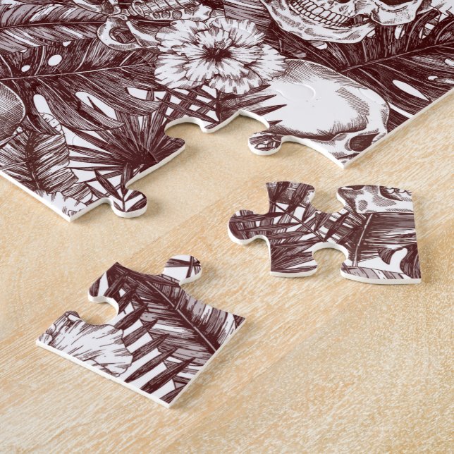 Jungle Skulls Jigsaw Puzzle (Side)