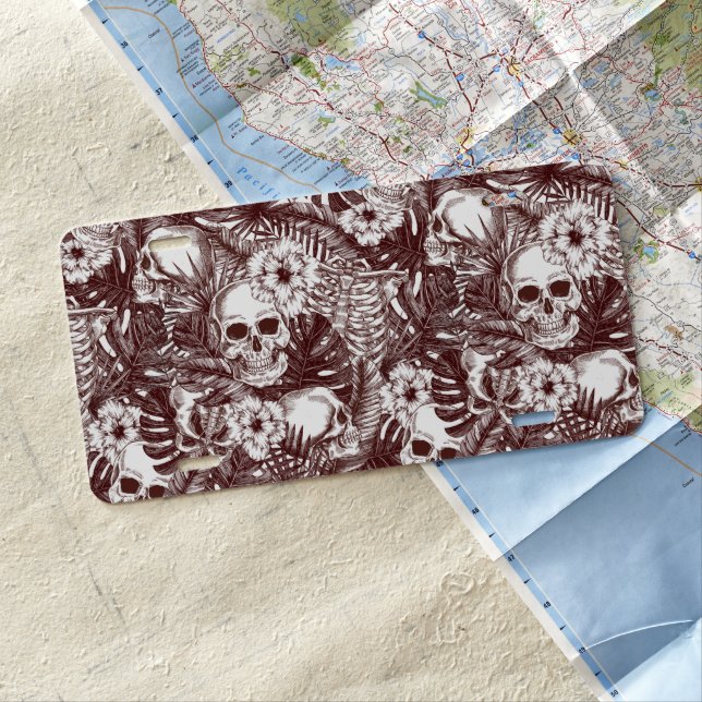 Jungle Skulls License Plate (In Situ)