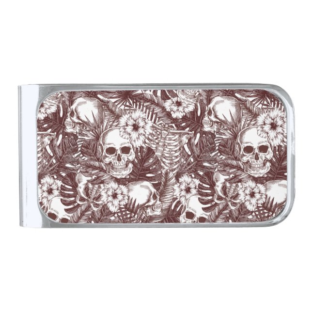 Jungle Skulls Money Clip (Front)