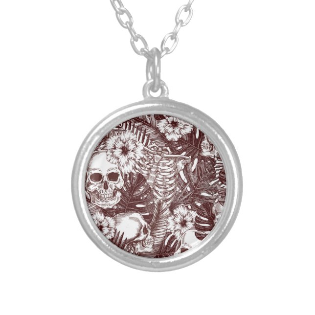 Jungle Skulls Necklace (Front)