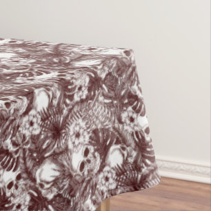 Jungle Skulls Tablecloth