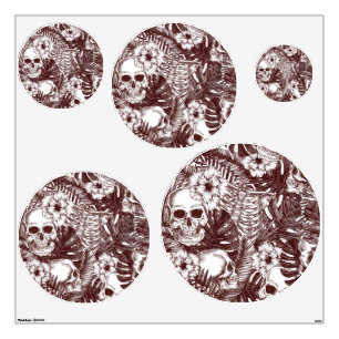 Jungle Skulls Wall Decals