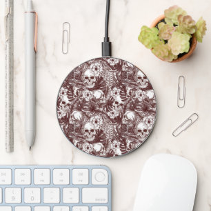 Jungle Skulls Wireless Charger