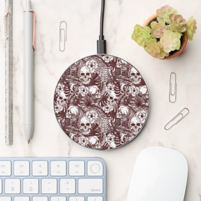 Jungle Skulls Wireless Charger (Desk)