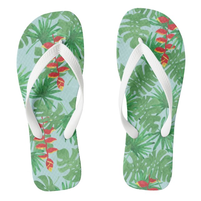 Jungle Sky Flip Flops (Footbed)