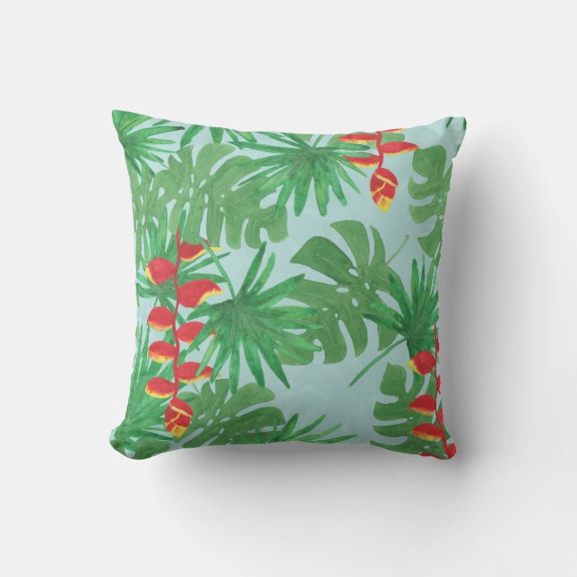 Jungle Sky Throw Pillow (Front)