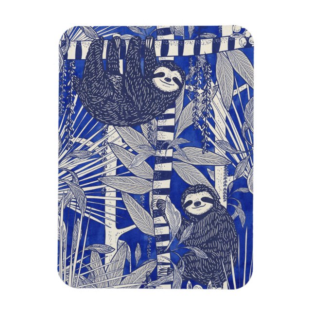 Jungle Sloths Magnet (Vertical)