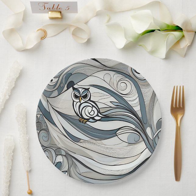 Jungle Static Paper Plates (Jungle Static Paper Plates)