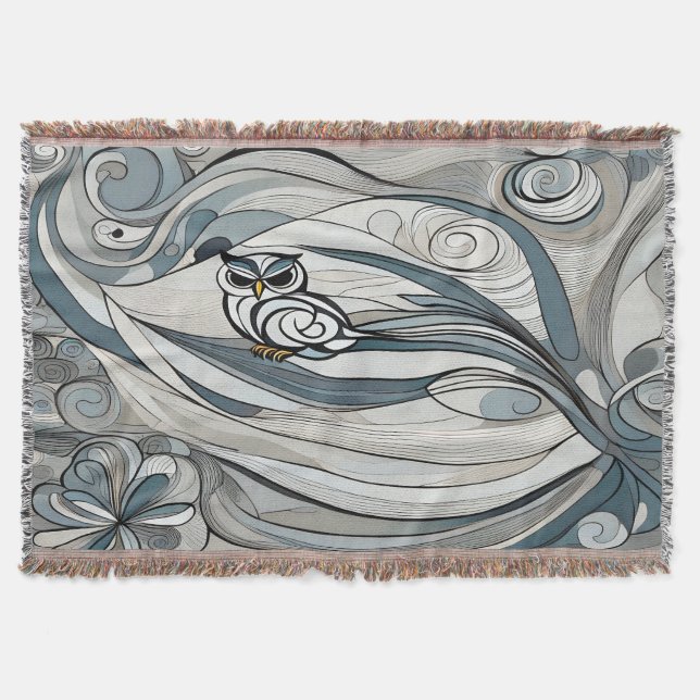 Jungle Static Throw Blanket (Front)