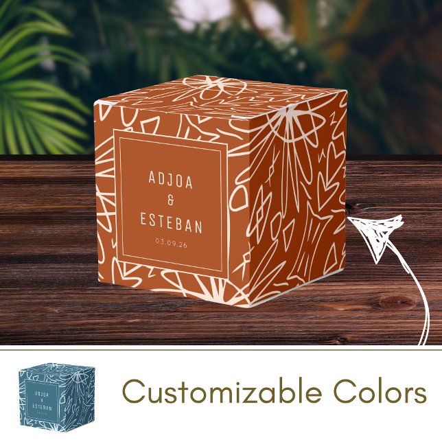 Jungle Style African Tribal Pattern  Favor Boxes (Creator Uploaded)