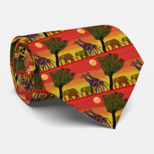 Jungle Sunset Neck Tie