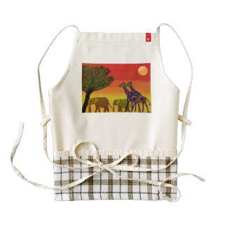 Jungle Sunset Zazzle HEART Apron