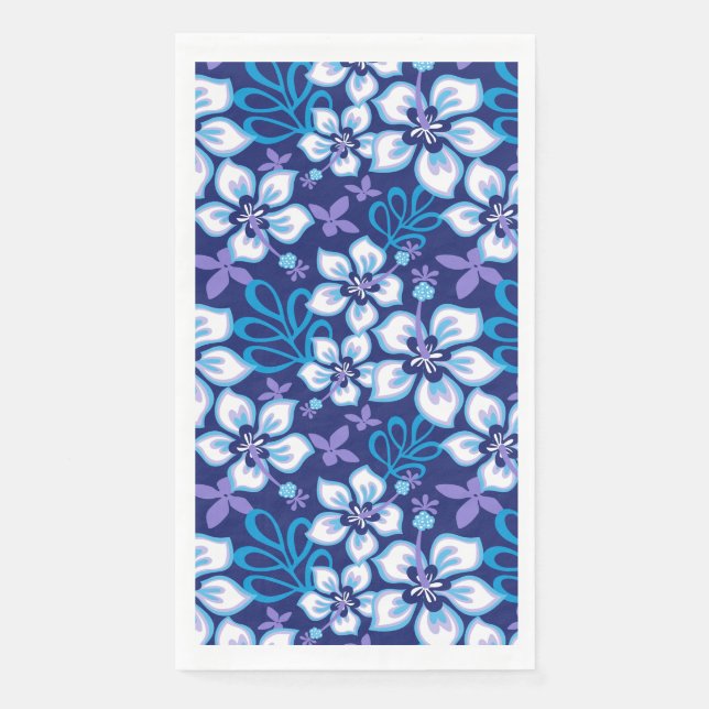 JUNGLE SURF (BLUE COMBO) PAPER GUEST TOWELS (Front)