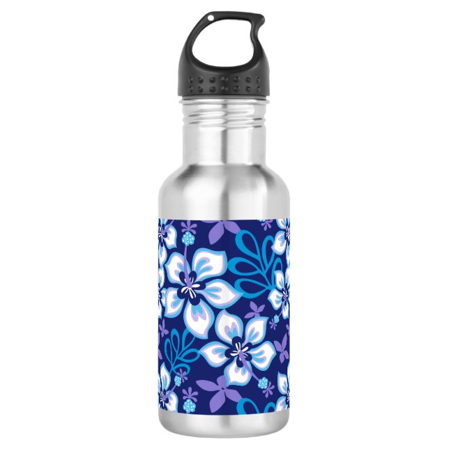 JUNGLE SURF (BLUE COMBO) STAINLESS STEEL WATER BOTTLE (Front)